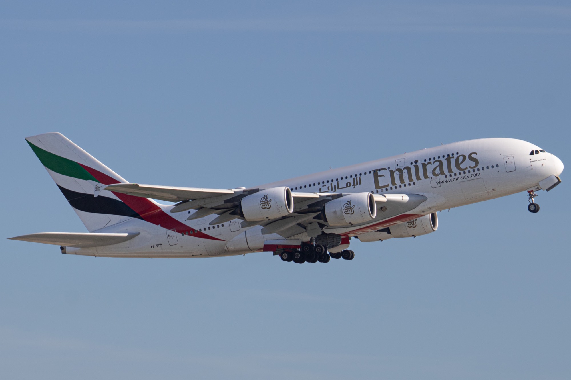 Emirates A6-EUR at LFMN by Leyphotography