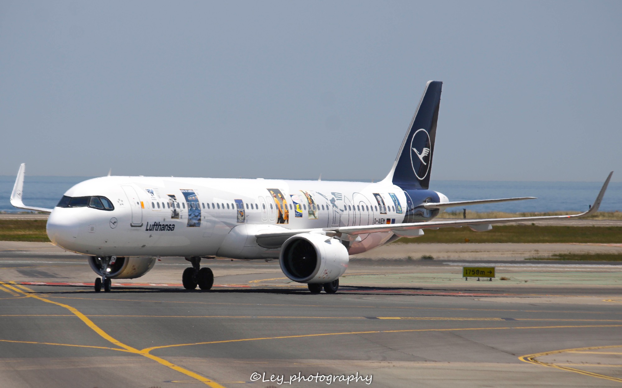Lufthansa D-AIEM at LFMN by Leyphotography