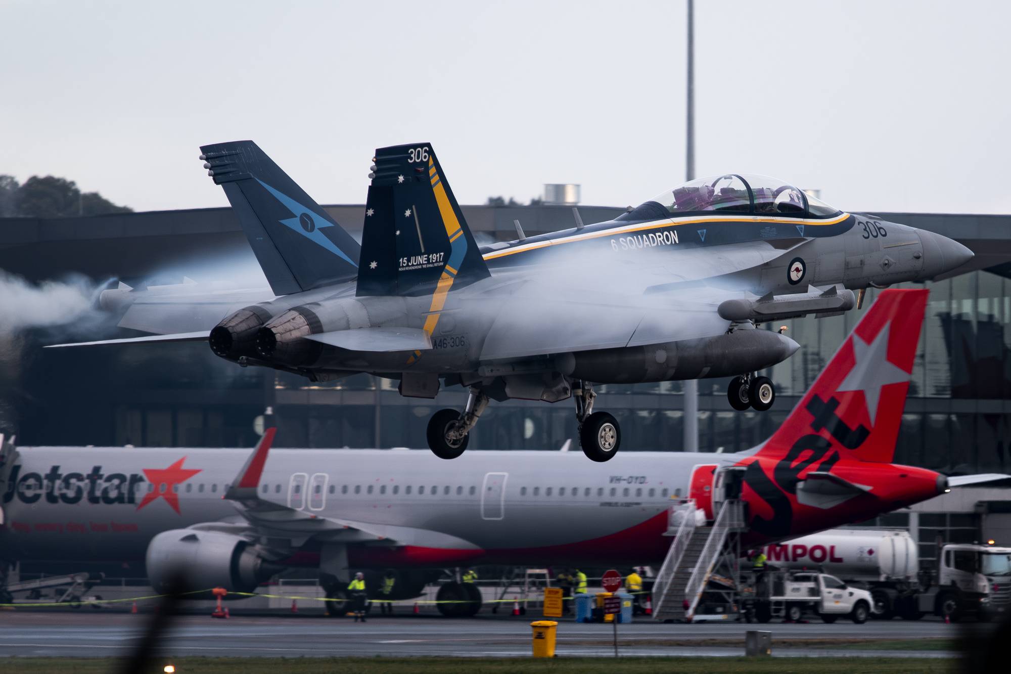 Royal Australian Air Force A46-306 at YWLM by Sharpey