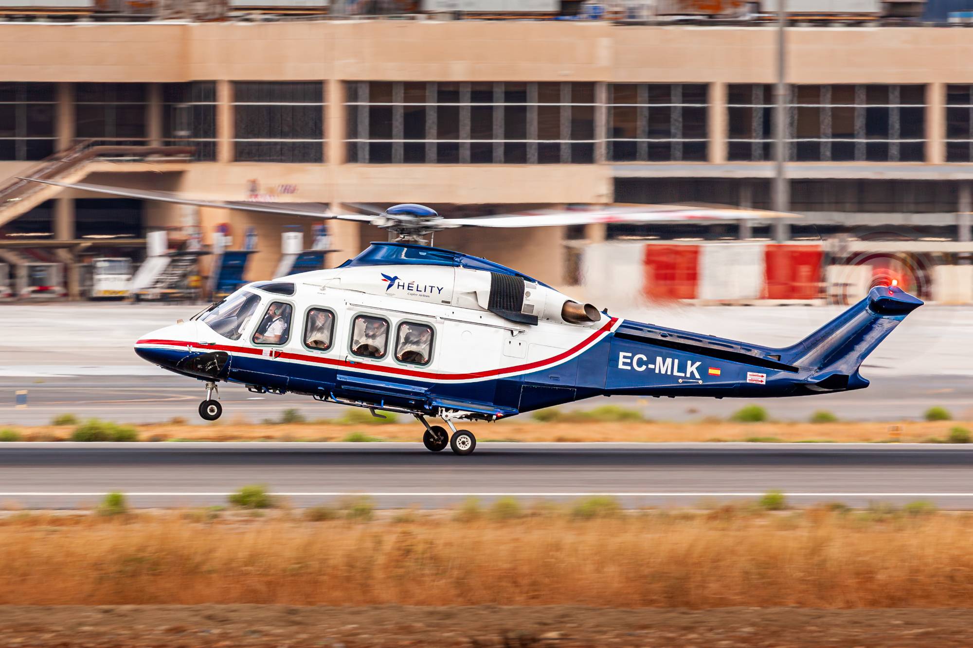 Hélity Copter Airlines EC-MLK at LEMG by Kevin
