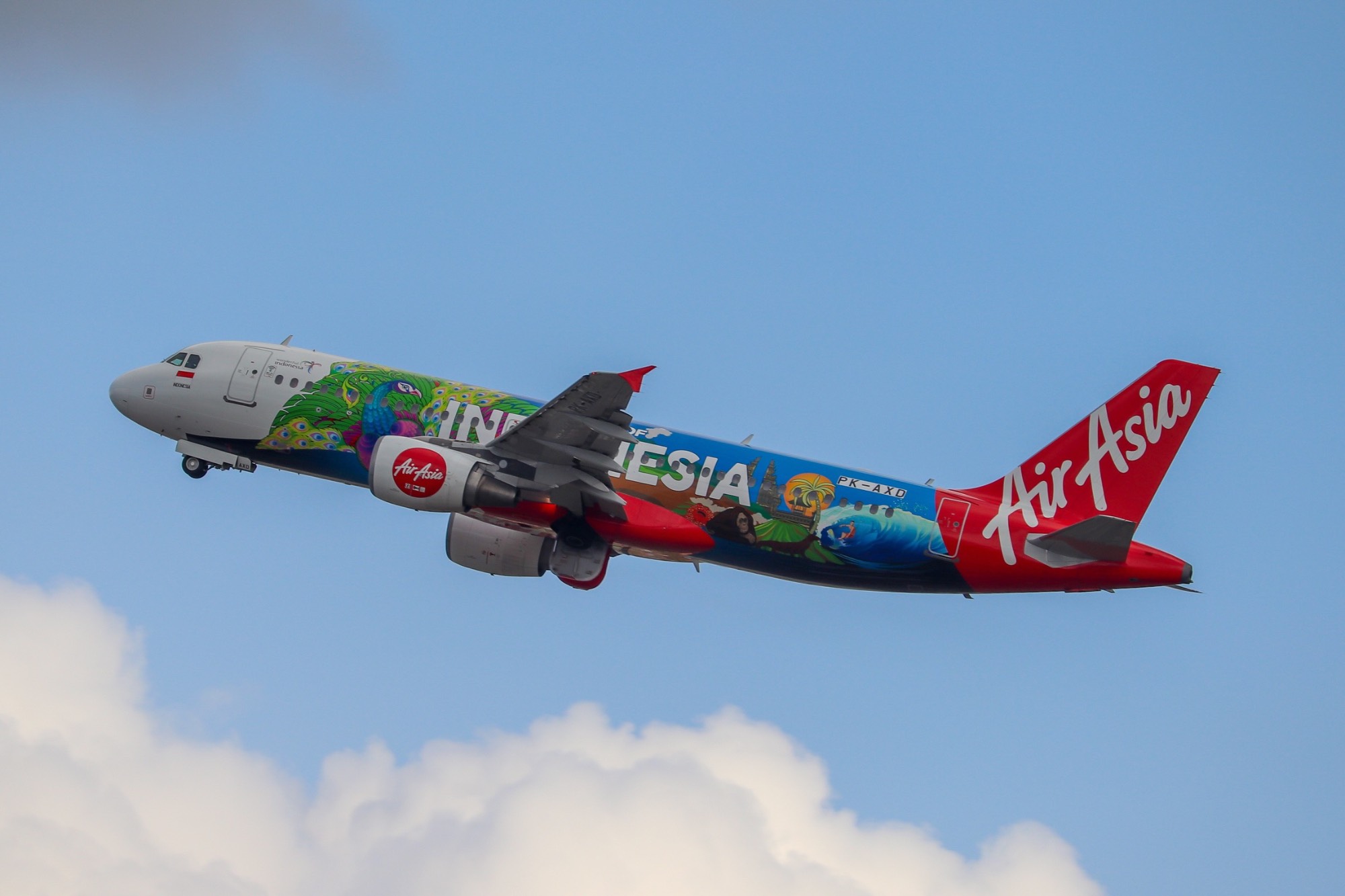 Indonesia AirAsia PK-AXD at WADD by skeltonj99