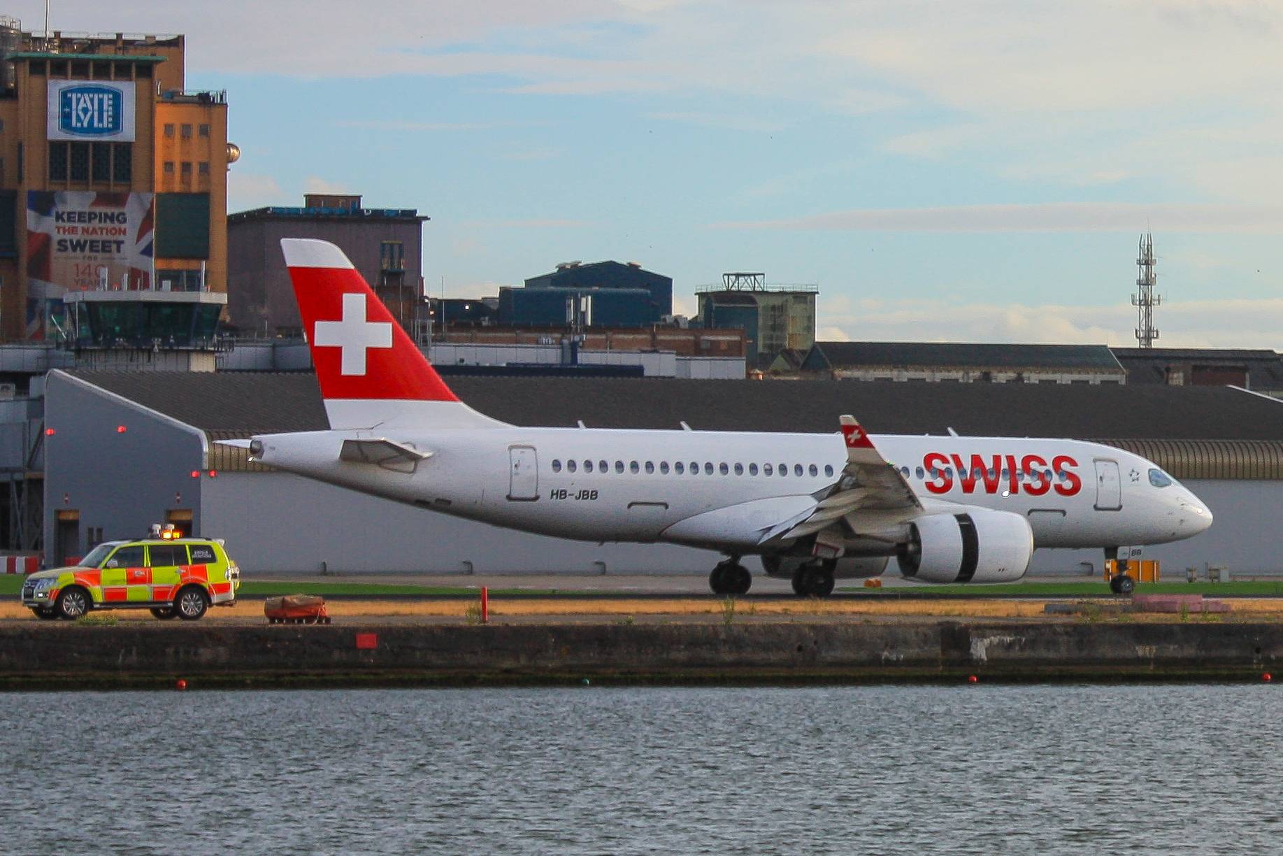 Swiss HB-JBB at EGLC by The_Heathrow_Fan