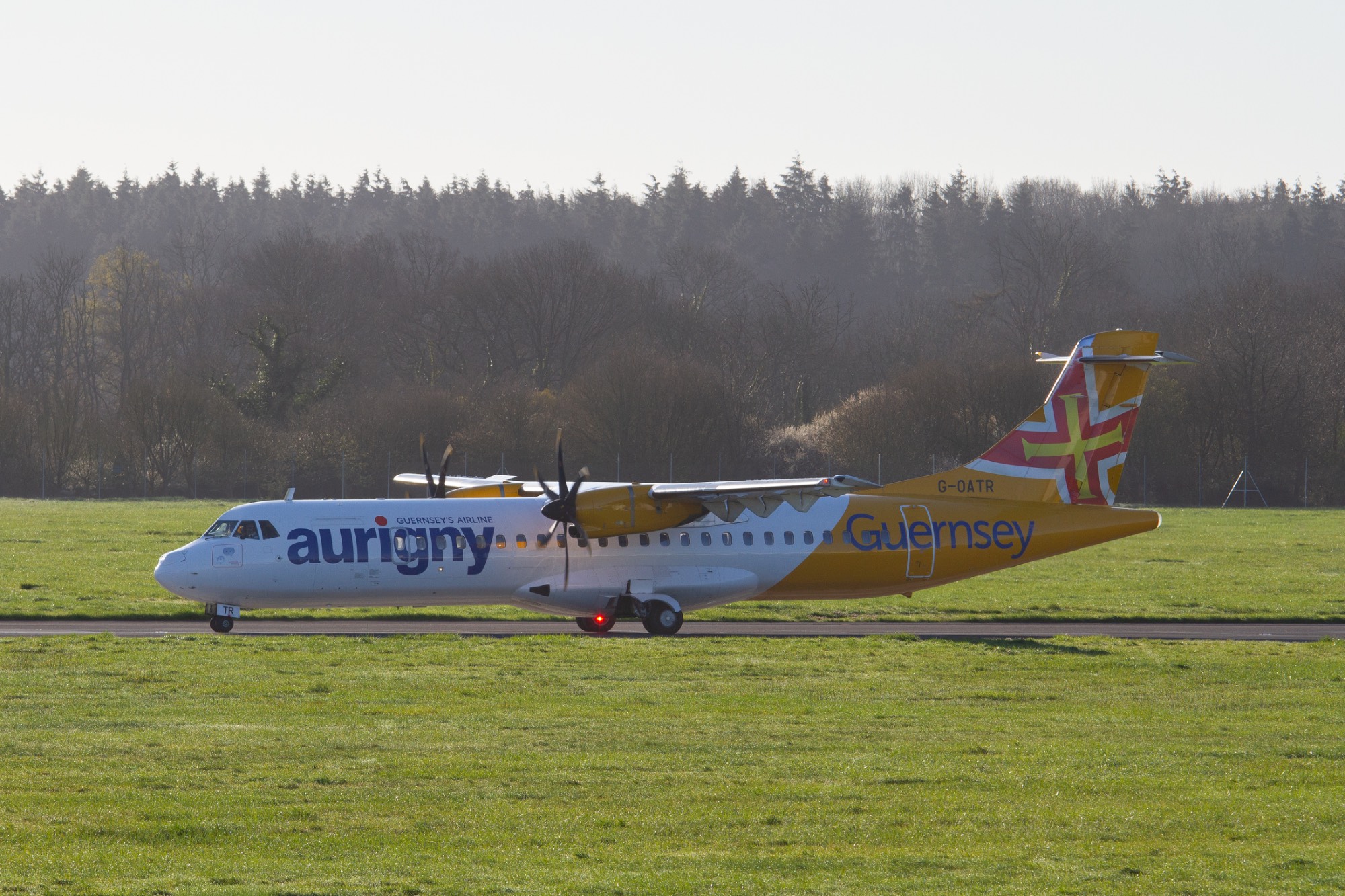 Aurigny G-OATR at EGHI by oscarbromilow
