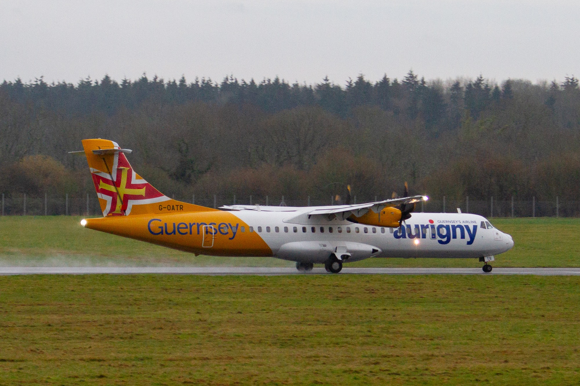 Aurigny G-OATR at EGHI by oscarbromilow
