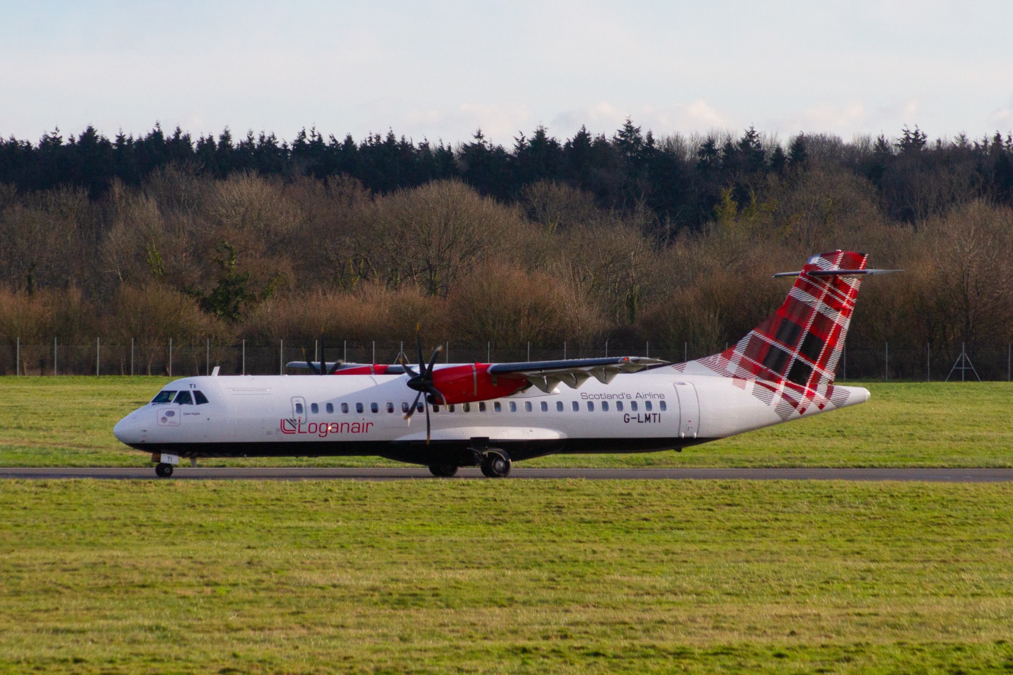 Loganair G-LMTI at EGHI by oscarbromilow