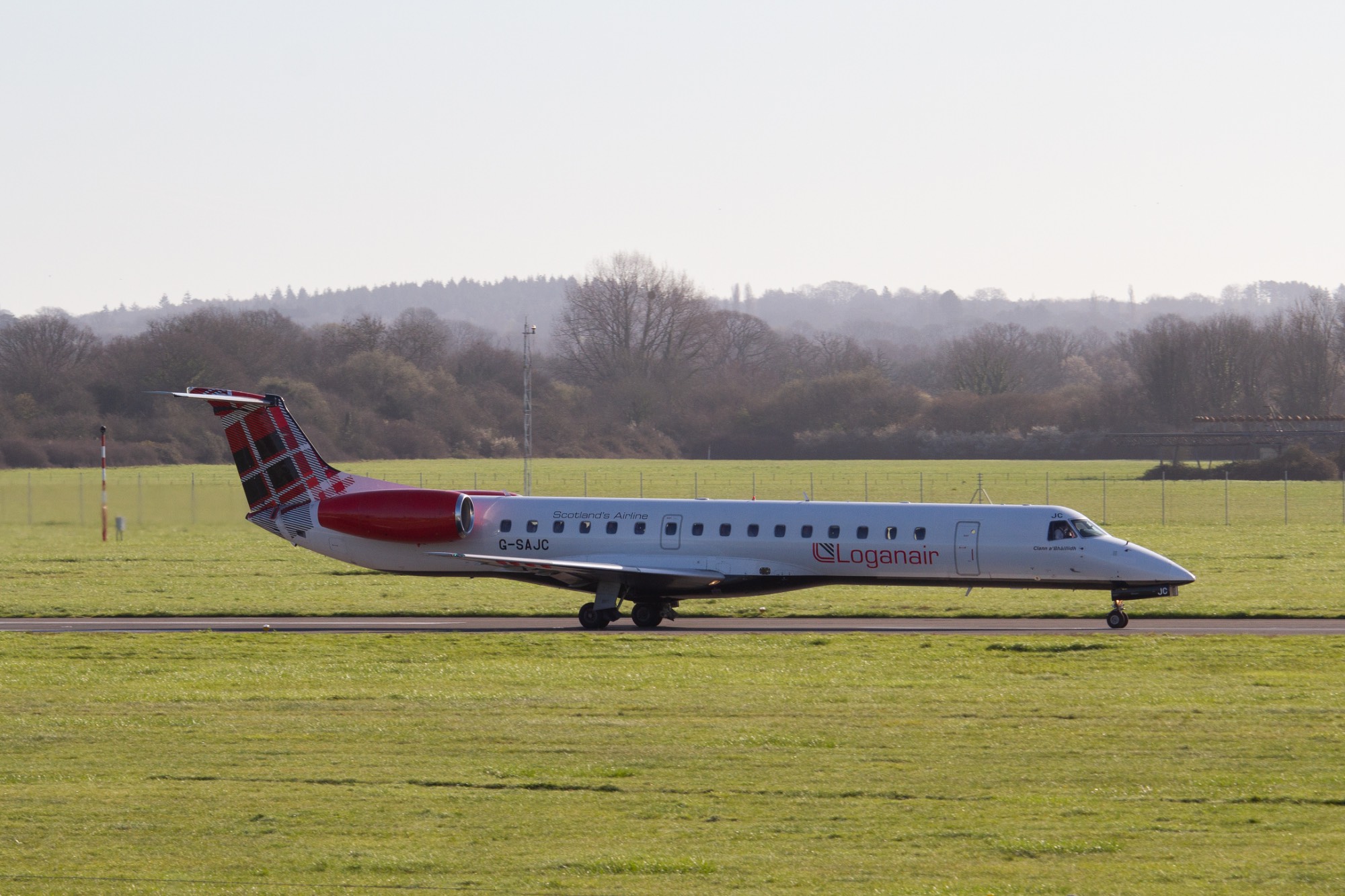 Loganair G-SAJC at EGHI by oscarbromilow