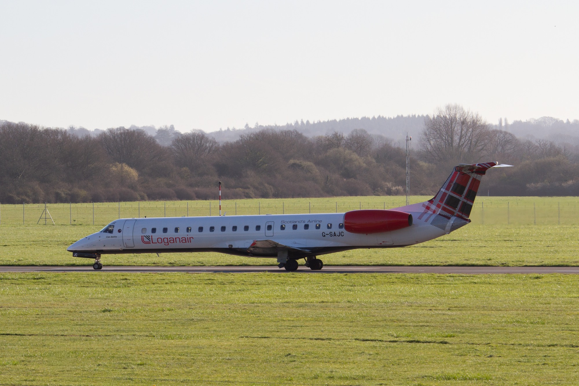 Loganair G-SAJC at EGHI by oscarbromilow