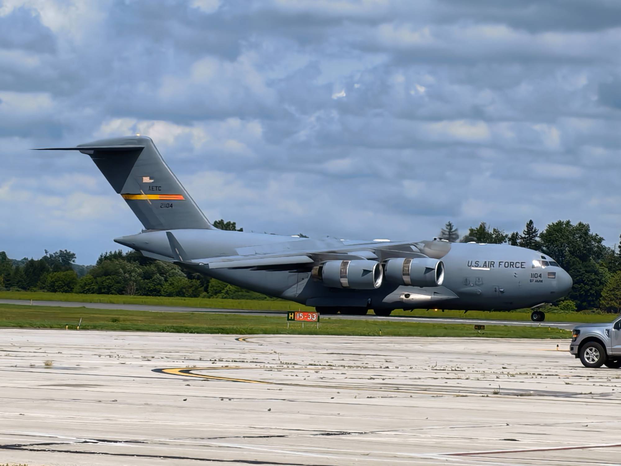USAF 21104 at cyxu by A350