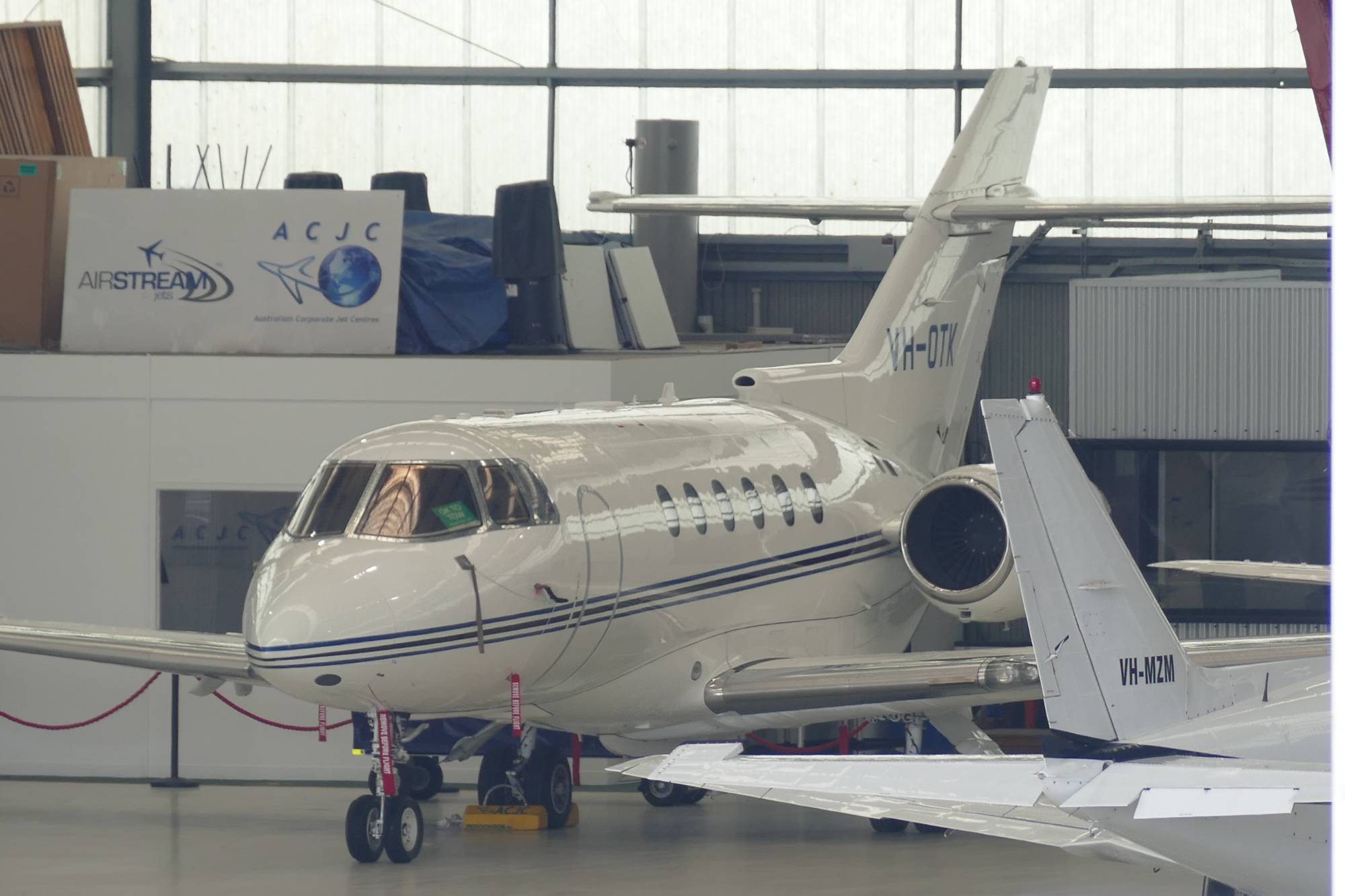 Seletar Jet Charter/Red Dot Air Ambulance VH-OTK at YMEN by mwinkworthking