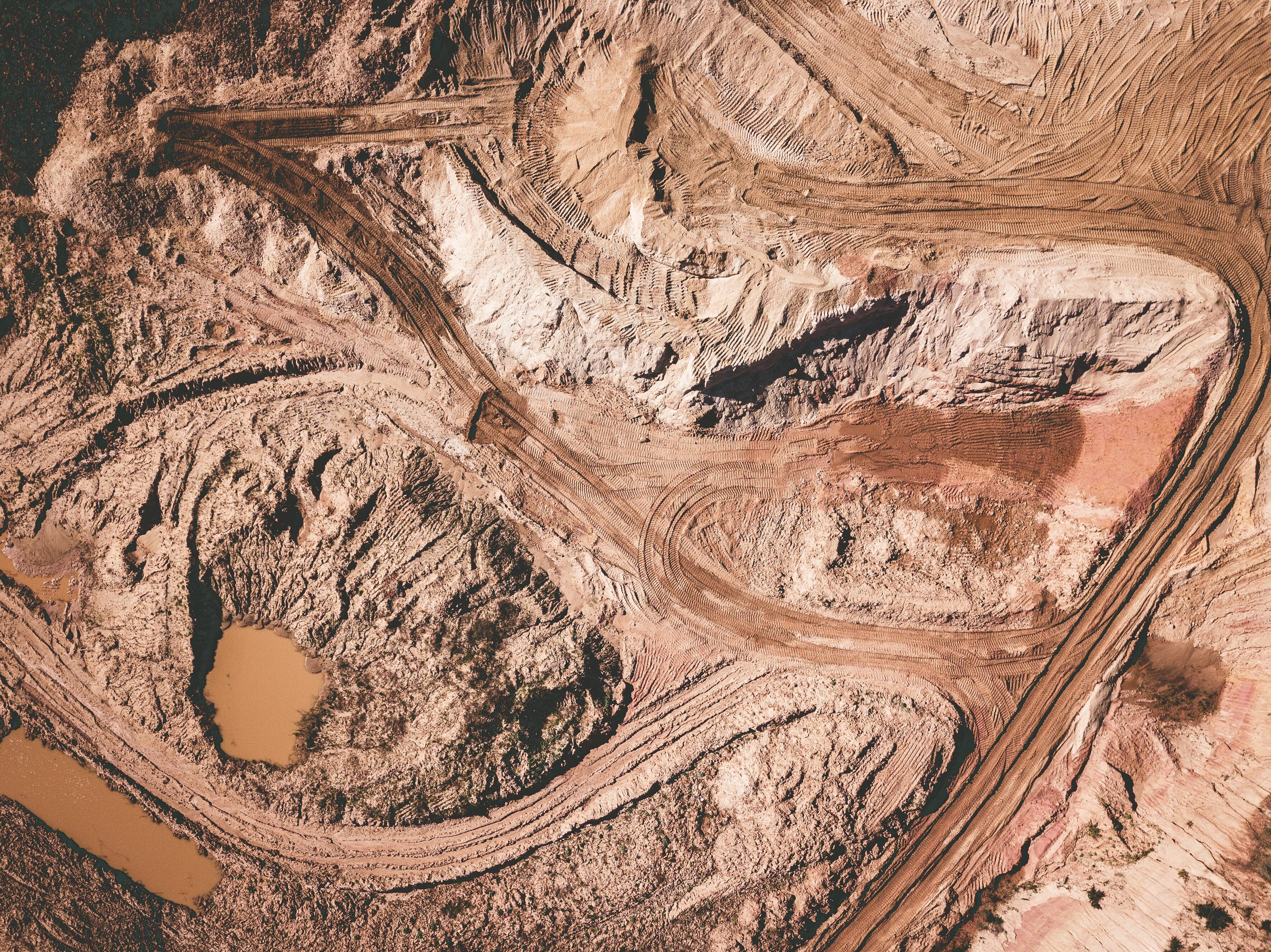 Skyview of tailings dam