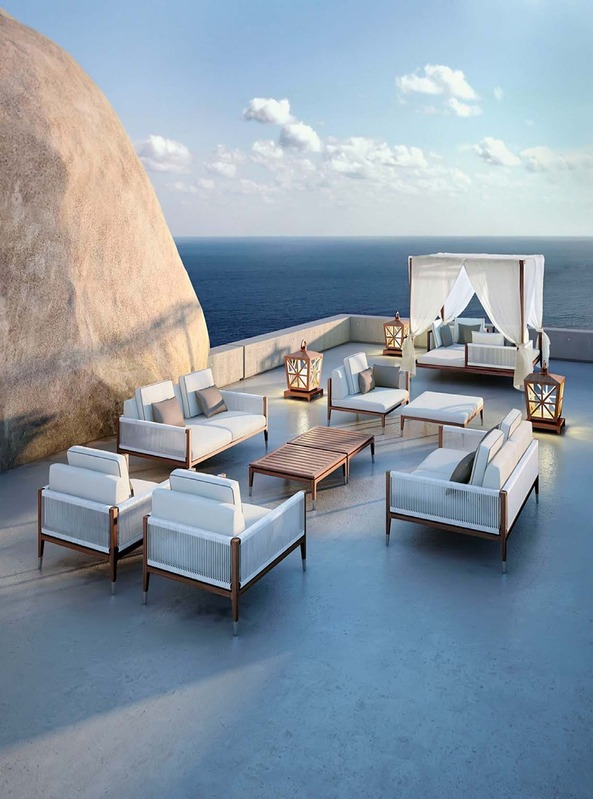 Luxury Coastal Outdoor Sofa Lounge Set - Image 1