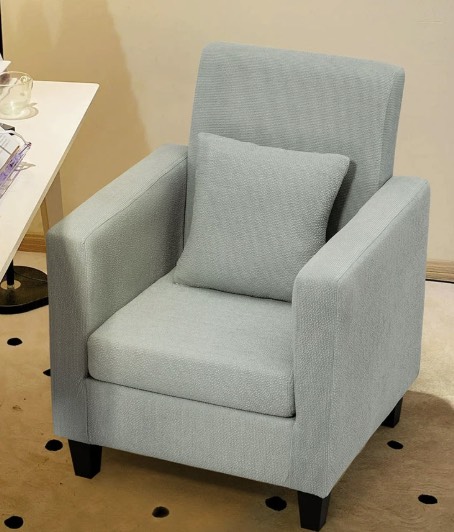 Minimalist Fabric Armchair – Compact 1-Seater Sofa for Small Living Rooms, Bedrooms, and Home Offices - Image 1