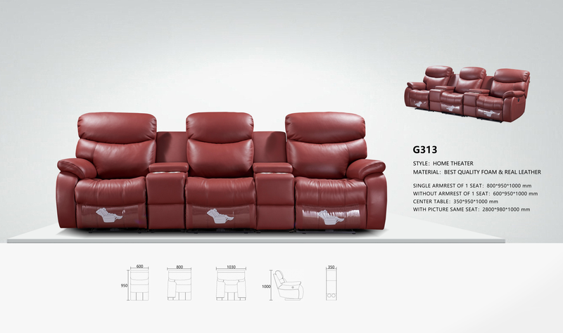 G313 Recliner with Centre Console
