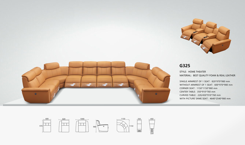 G325 Recliner with Centre Console - Image 1