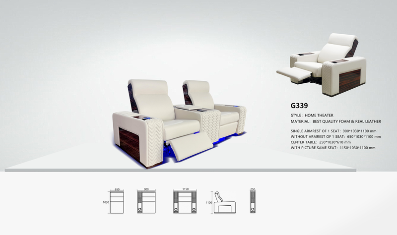 G339 Recliner with Centre Console