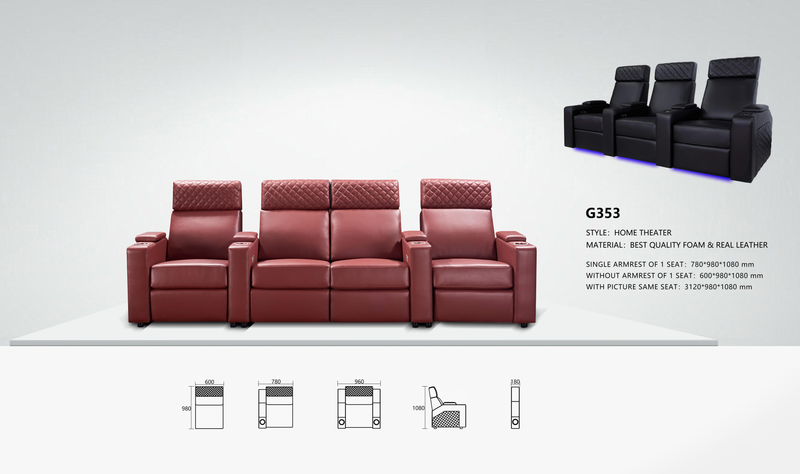G353 Multi-Seat Theatre Row - Image 1