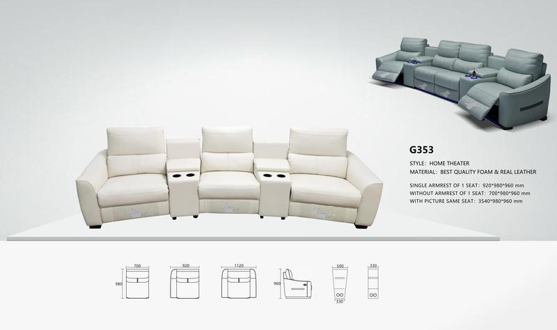 G353-1 Multi-Seat Theatre Row - Image 1
