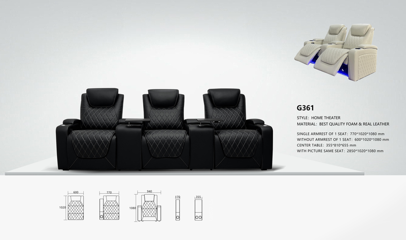 G361 Recliner with Centre Console