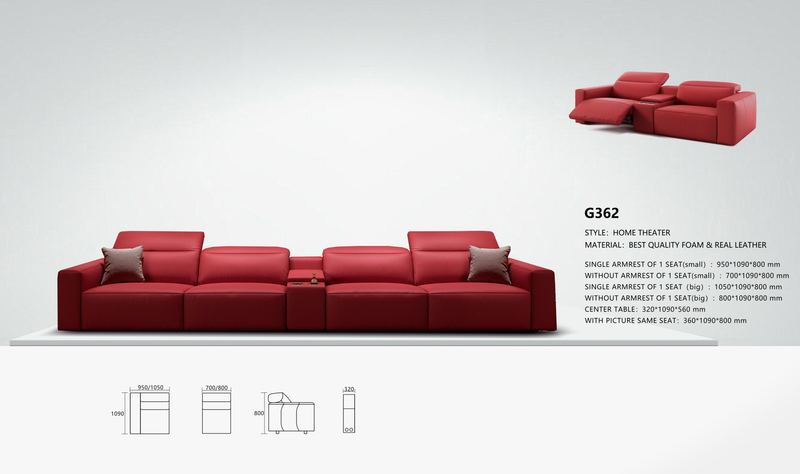 G362 Recliner with Centre Console