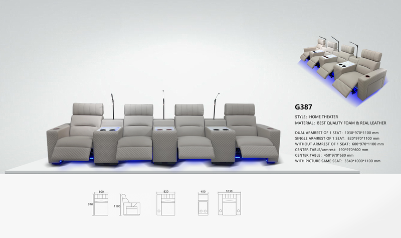 G387 Recliner with Centre Console