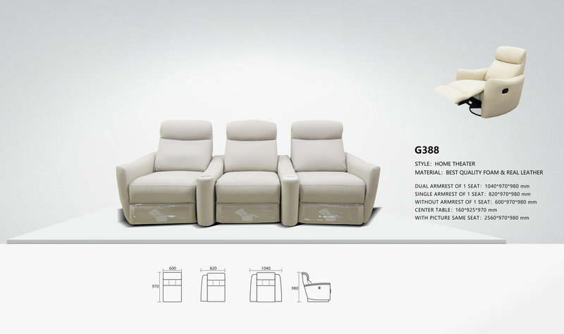 G388 Recliner with Centre Console