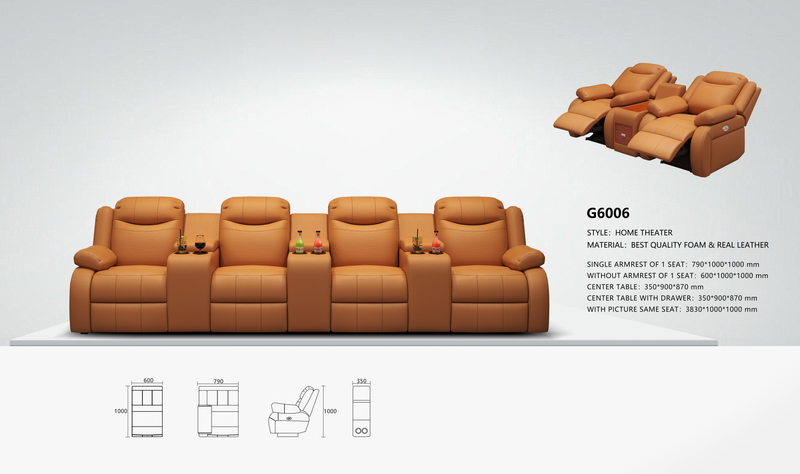 G6006 Recliner with Centre Console