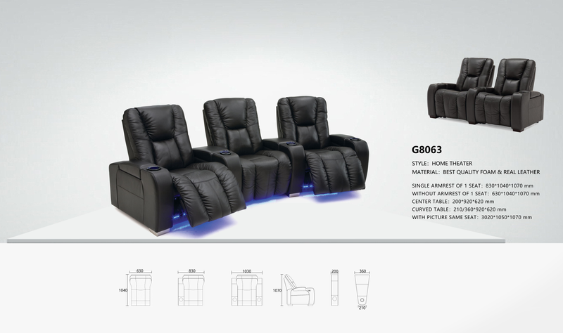 G8063-1 Recliner with Centre Console