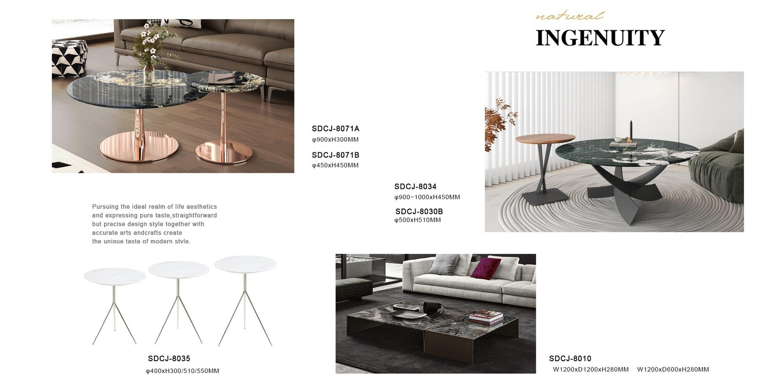 Contemporary Nesting Table Collection