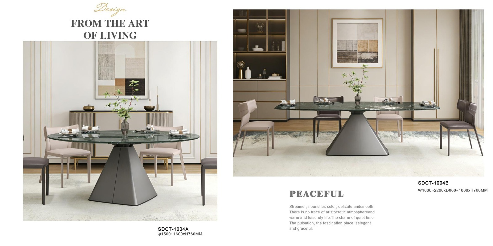 Elegance Glass Dining Table - Image 1