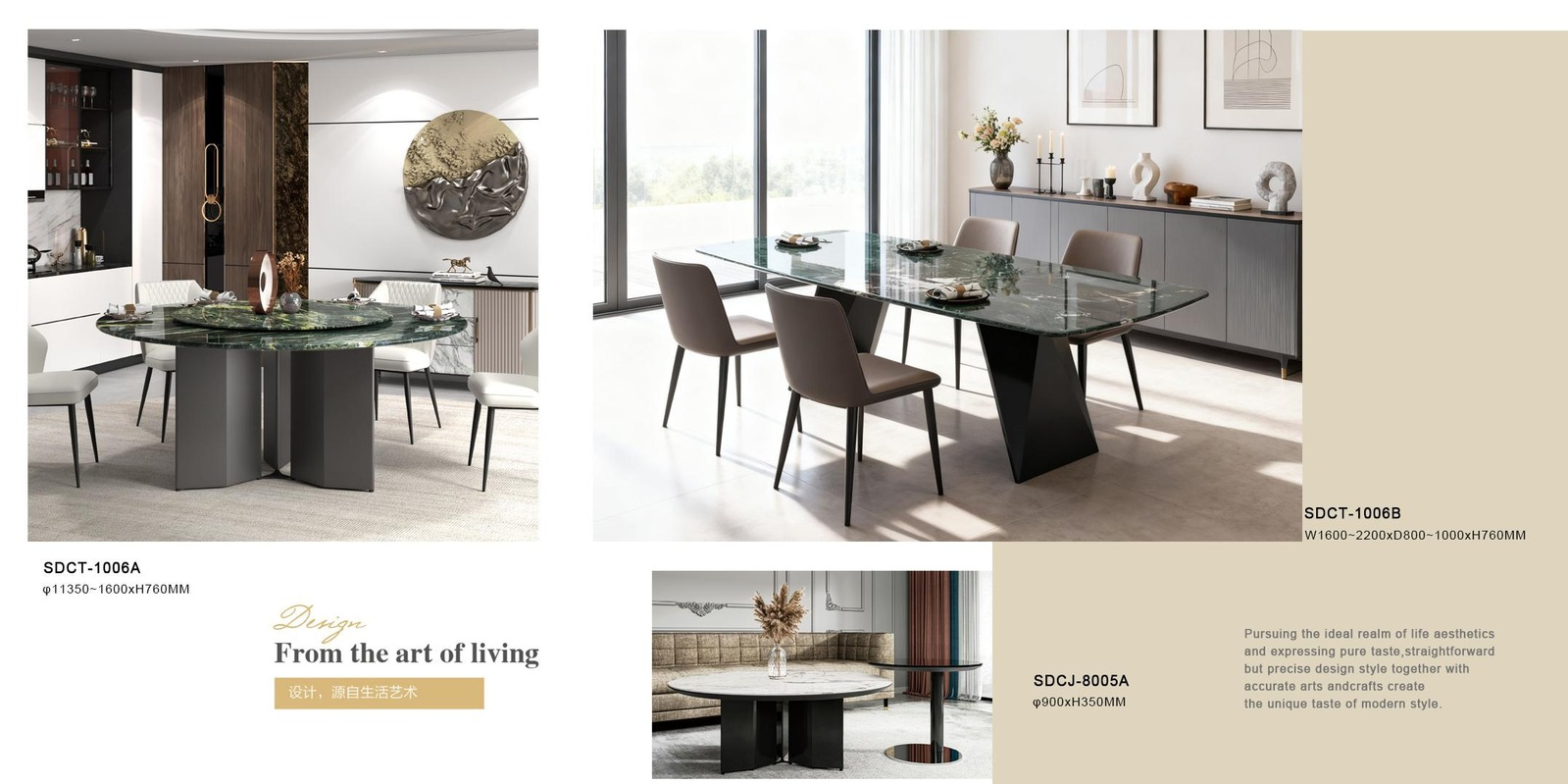 Emerald Glass Dining Table - Image 1