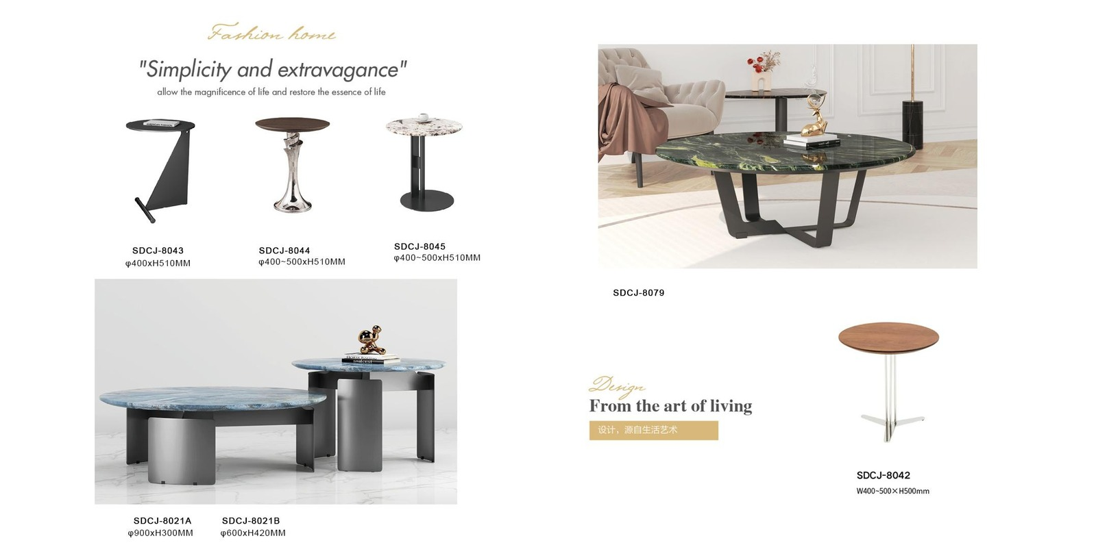 Luxury Occasional Table Series