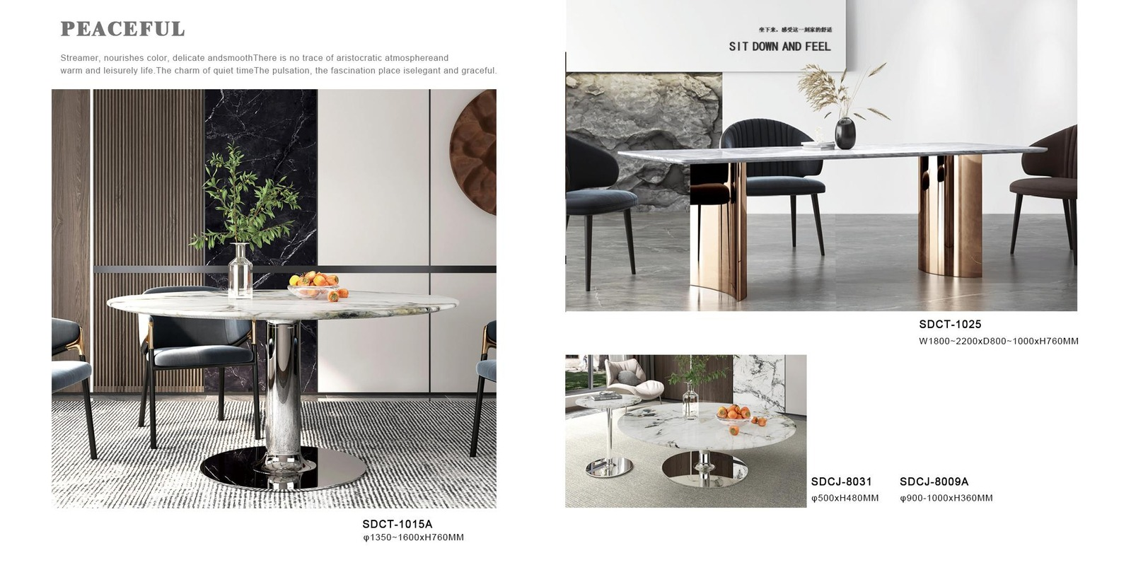 Platinum Modern Dining Table