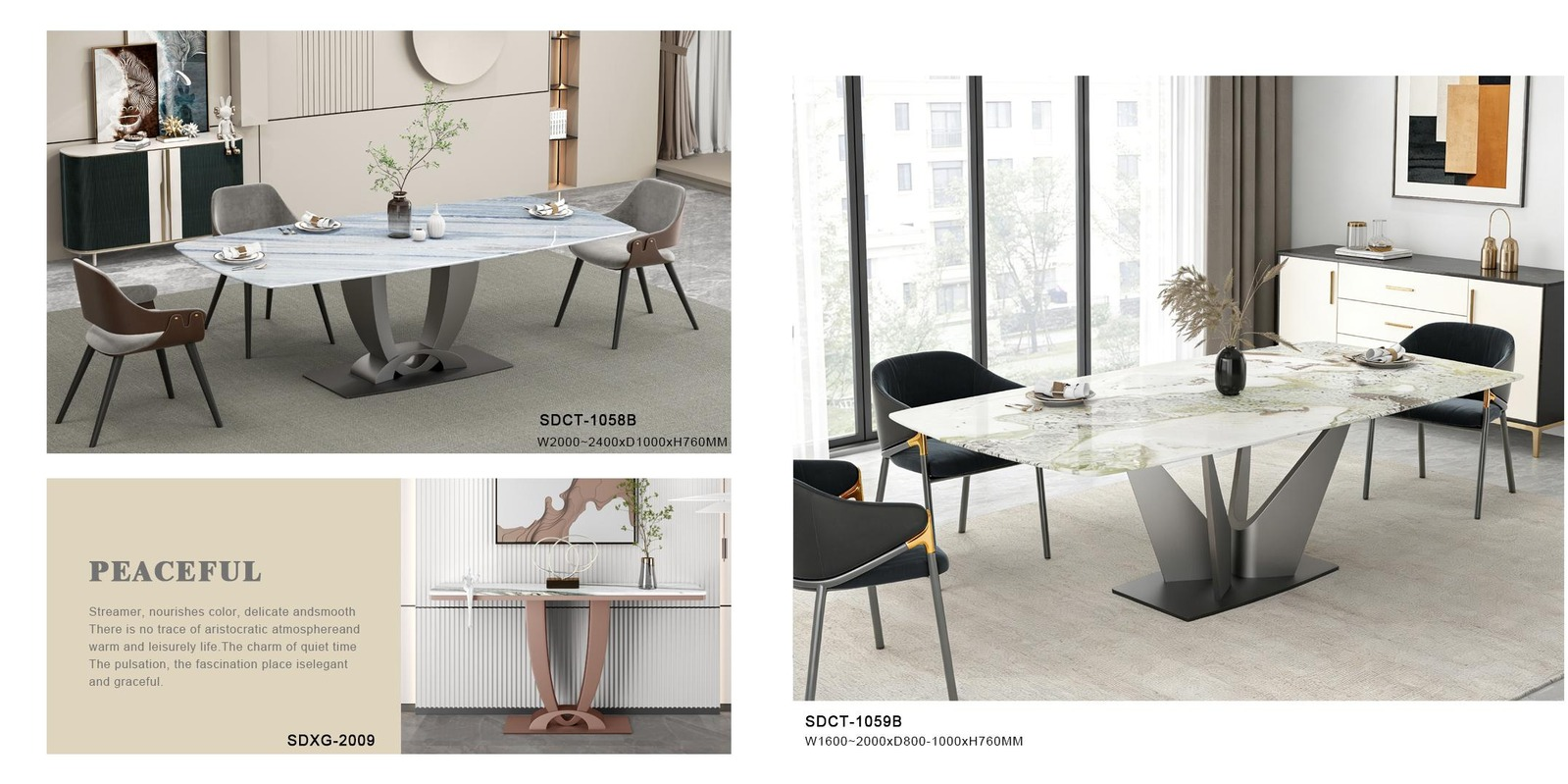 Vista Contemporary Dining Table