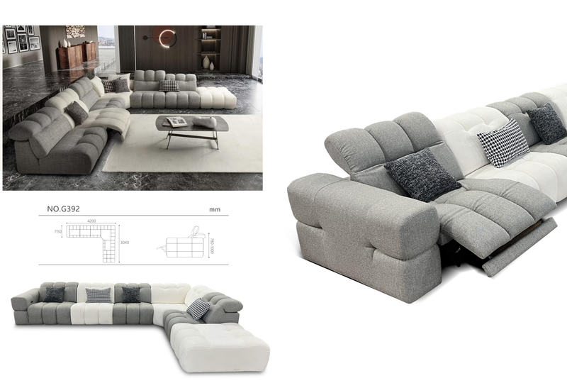 Luxury Contemporary Recliner Sofa Collection - Image 1