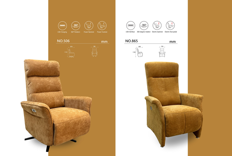 Luxury Fabric Recliner Chair Collection - Image 1