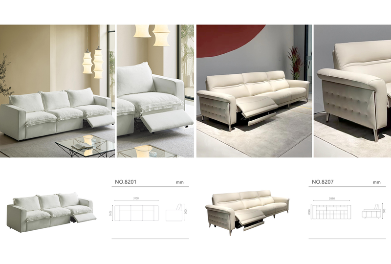 Luxury Minimalist Recliner Sofa Collection - Image 1