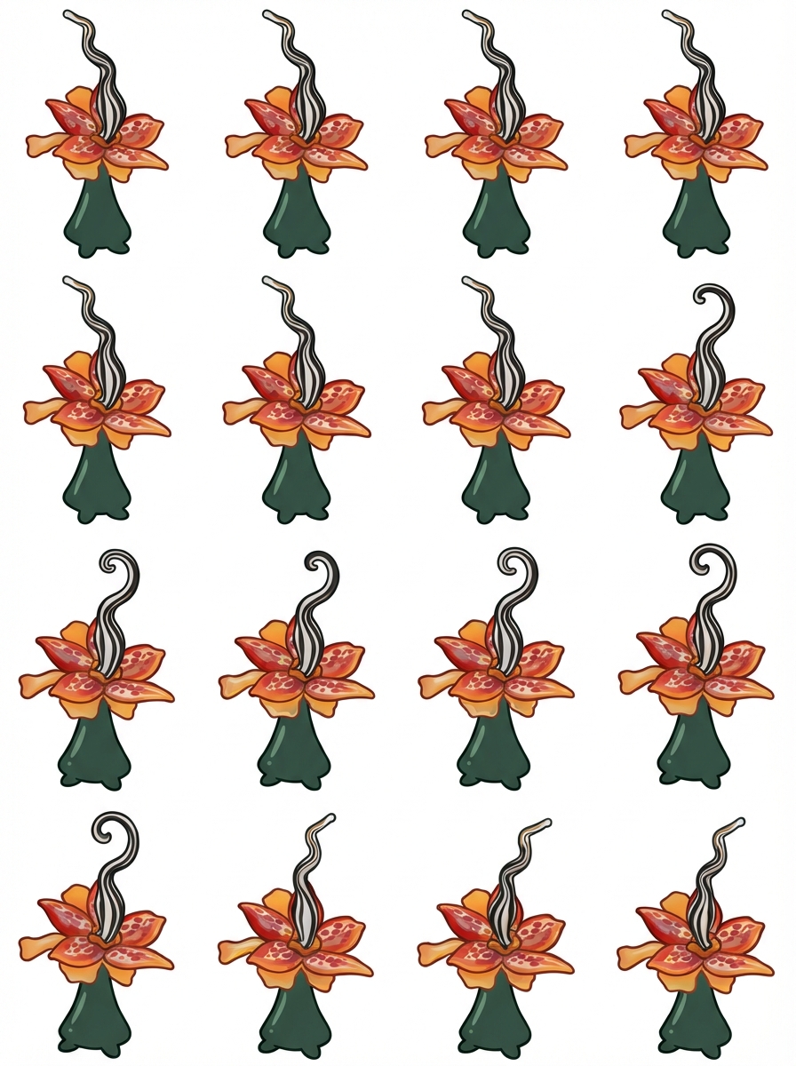 A cute flower character inspired by this artwork