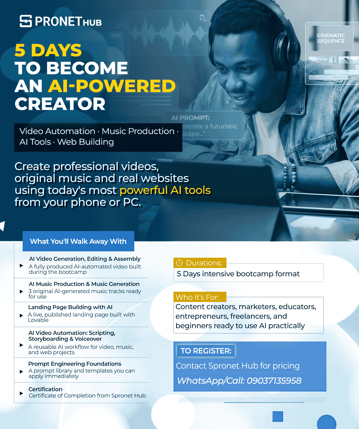 5 Days to become an AI Powered creator