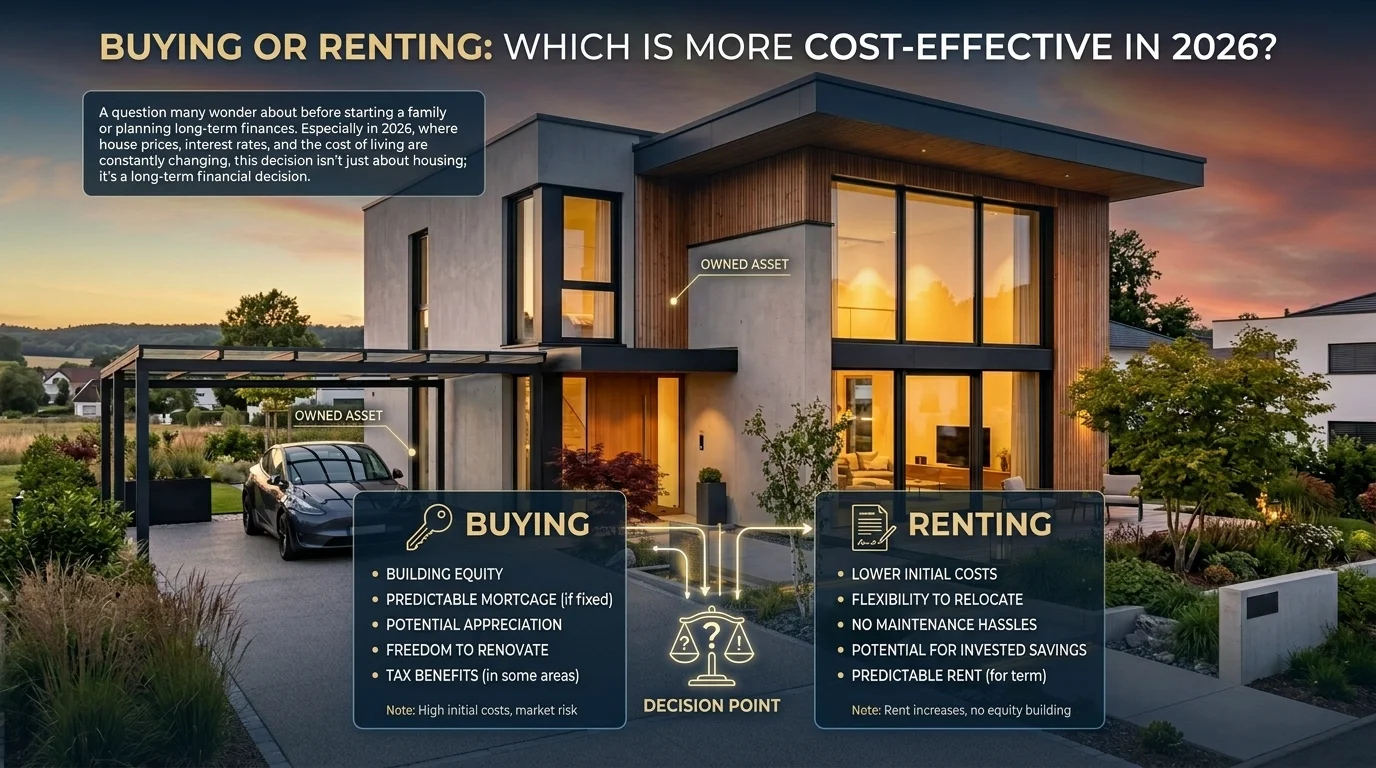ซื้อบ้านหรือเช่าบ้าน แบบไหนคุ้มกว่ากันในปี 2026? วิเคราะห์แบบคนฉลาดลงทุน
