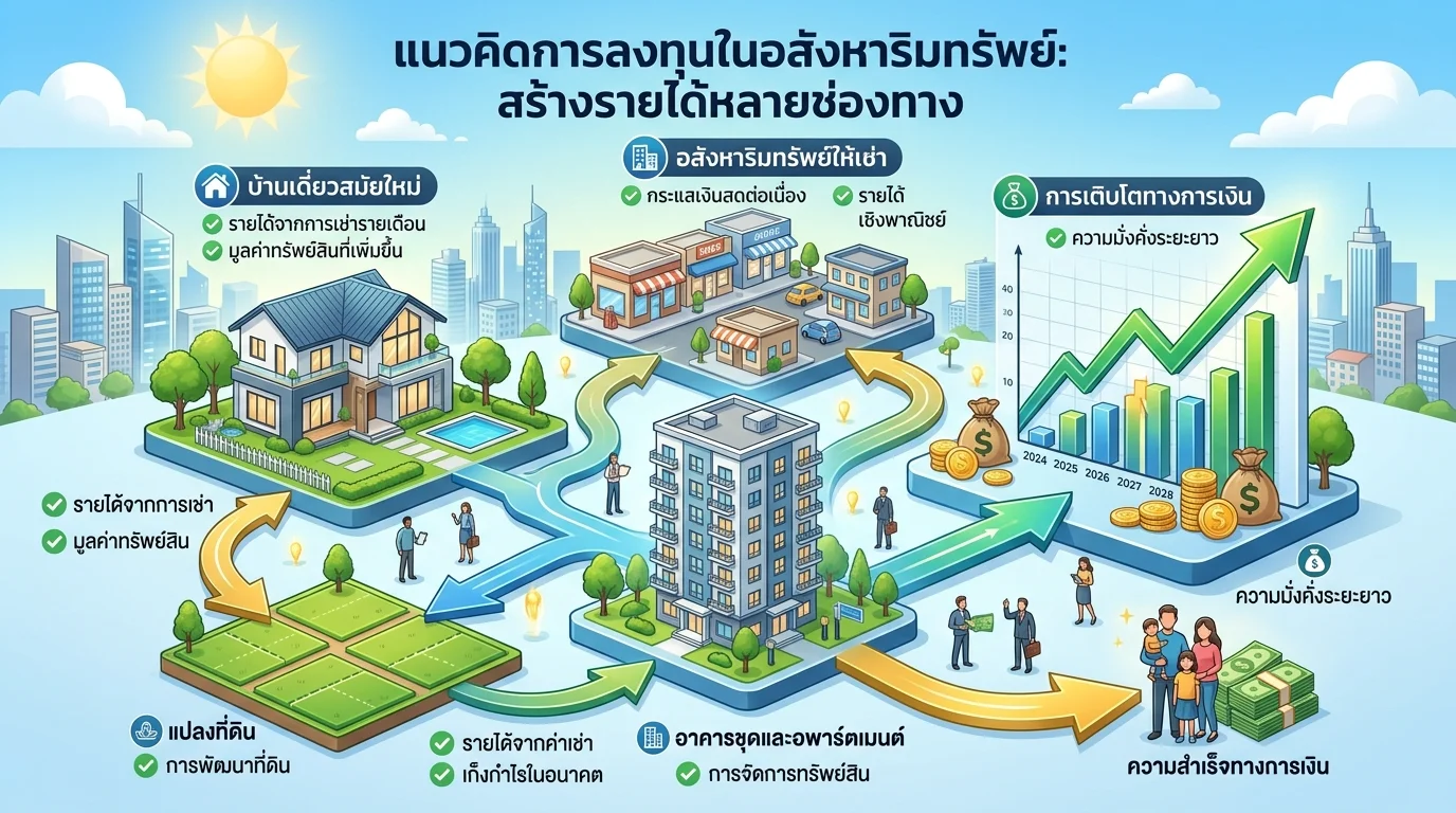 เริ่มต้นหาเงินจากอสังหาริมทรัพย์ สำหรับมือใหม่ (ไม่ต้องมีเงินล้าน)