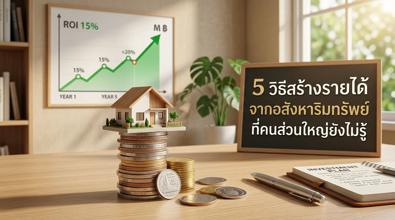 5 วิธีหาเงินจากอสังหาริมทรัพย์ ที่คนส่วนใหญ่ไม่เคยรู้