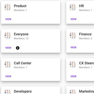 create teams that mirror your company structure