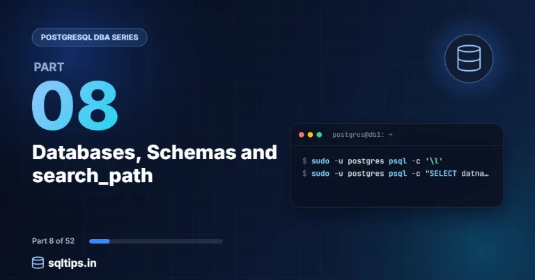 PostgreSQL DBA Part 8: Databases, Schemas and search_path