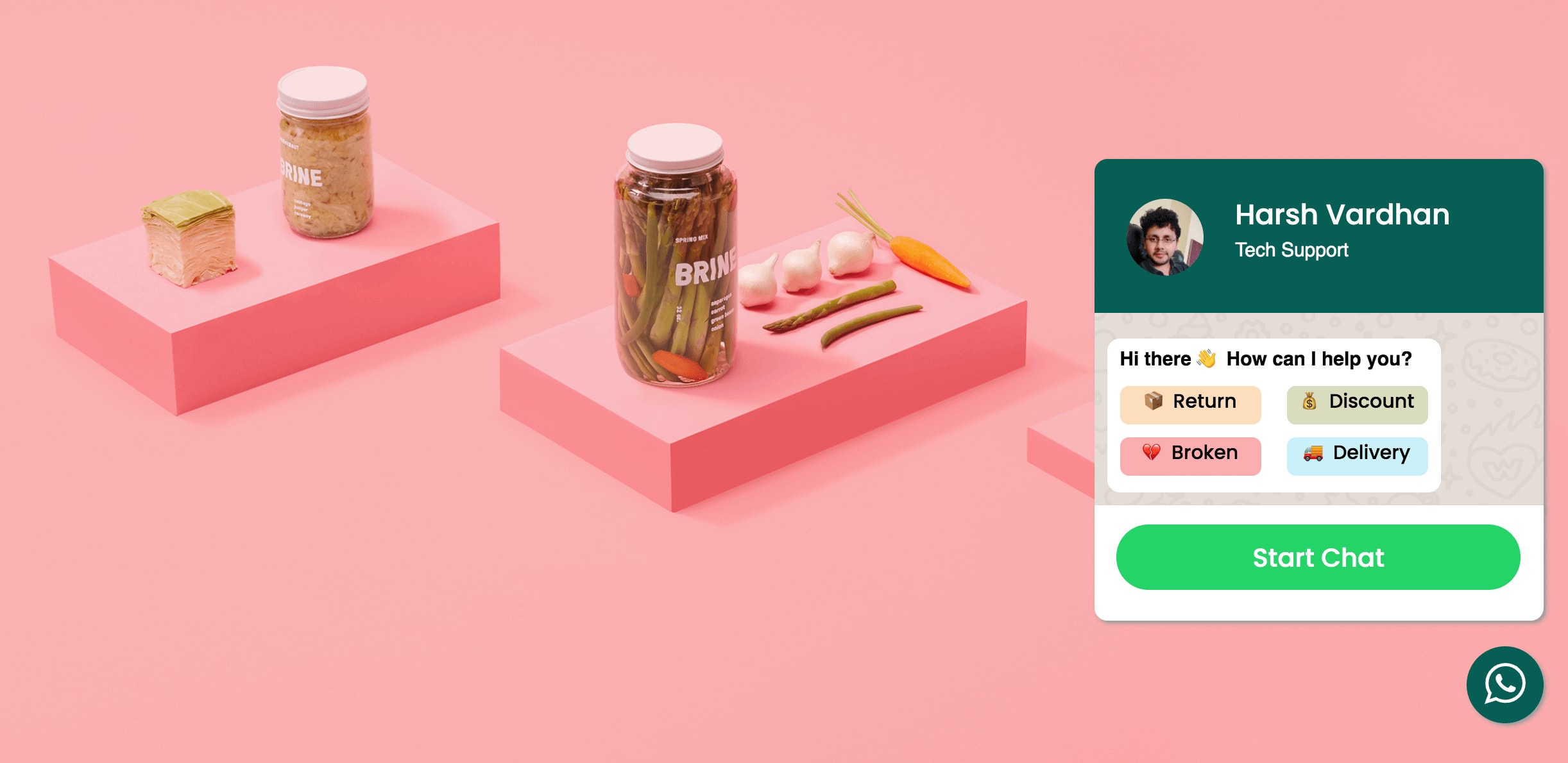 squarespace whatsapp
