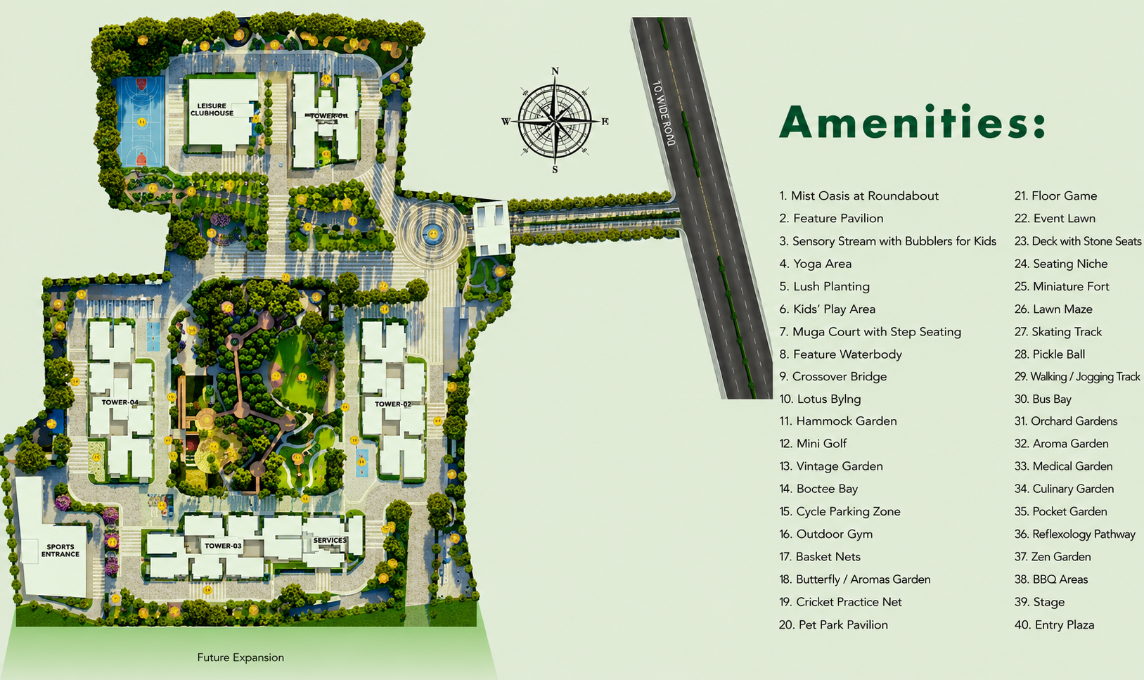 Abhee Aaria master plan