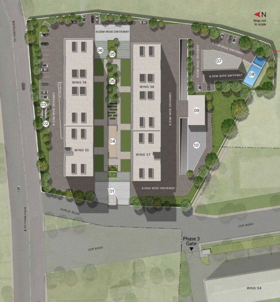 Sobha Dream Acres - Oasis Phase 27 (Wings 55–58) master plan