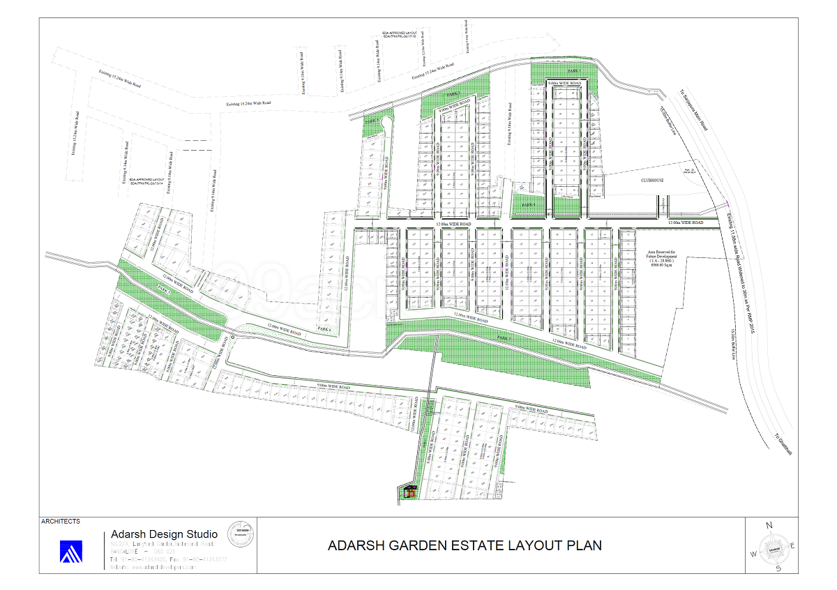 Adarsh Garden Estate master plan