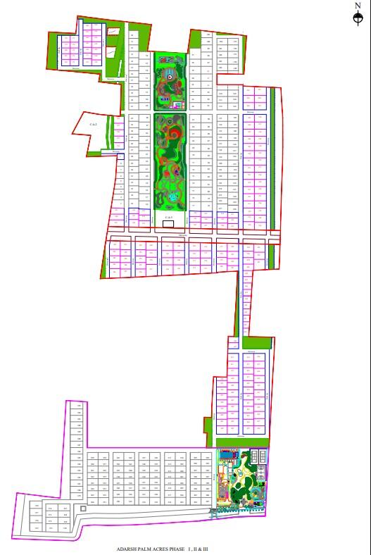 Adarsh Palm Acres phase 1 master plan