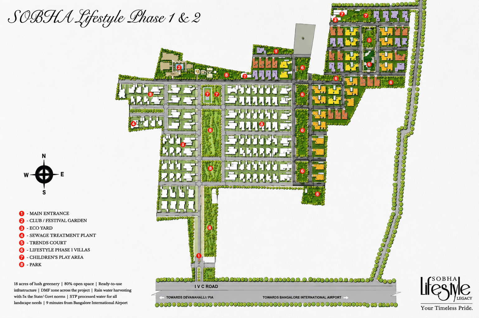 Sobha Lifestyle Villa Phase 1 master plan