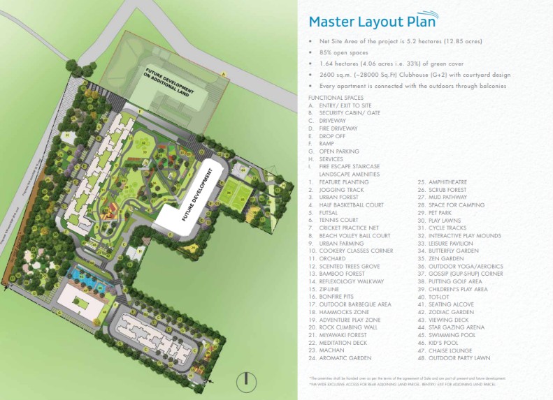 Godrej Park Retreat phase 1 master plan